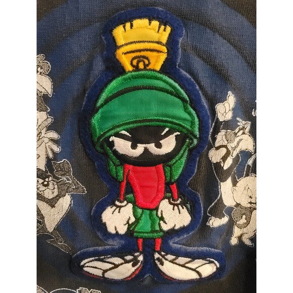 Vintage 1993 Embroide Warner Bros Looney Tunes Marvin the Martian T Shirt Large - Picture 3 of 10